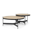 Mercana Wade 56" x 32" x 13.5" Metal,Stone Coffee Table