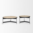 Mercana Wade 56" x 32" x 13.5" Metal,Stone Coffee Table