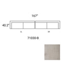 Mercana Warner 167" x 40.2" x 32.7"  Sectional Sofa - B