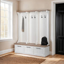 Mercana Fairview 61" x 18" x 76" Solid Wood Hall Tree