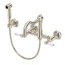 Polished Nickel / Porcelain Lever Handle