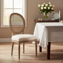 LH Home Napoleon Dining Chair with Cane Back (Set of 2)