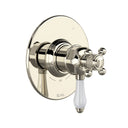 Polished Nickel / Porcelain Lever Handle