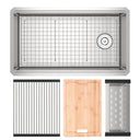 Brushed Stainless Steel / 33"