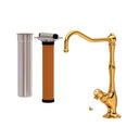 Italian Brass / Porcelain Lever Handle