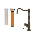 Tuscan Brass / Porcelain Lever Handle