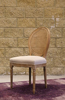 LH Home Napoleon Dining Chair with Cane Back (Set of 2)