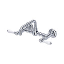 Polished Chrome / Porcelain Lever Handle