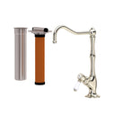 Polished Nickel / Porcelain Lever Handle