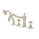 Satin Nickel / Metal Cross Handle
