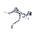 Polished Chrome / Porcelain Lever Handle