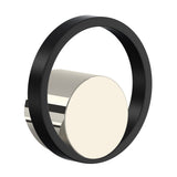 Polished Nickel / Matte Black