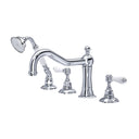 Polished Chrome / Porcelain Lever Handle