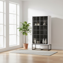 LH Home Caged Tall Cabinet