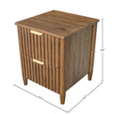 LH Home Britanica 2 Drawer Nightstand