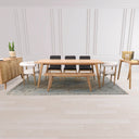 LH Home Colton Small Dining Bench with Brass