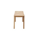 LH Home Colton Small Dining Bench with Brass