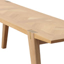 LH Home Colton Small Dining Bench with Brass