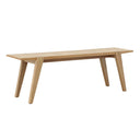 LH Home Colton Small Dining Bench with Brass
