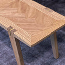LH Home Colton Large Dining Bench with Brass