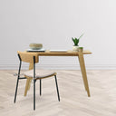 LH Home Colton Dining Chair Natural Wood Seat