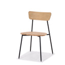 LH Home Colton Dining Chair Natural Wood Seat