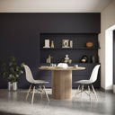 LH Home Cylinder Round Dining Table