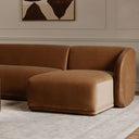 Tan Faux Mohair / Left