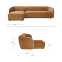 Tan Faux Mohair / Left