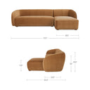 Tan Faux Mohair / Right