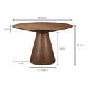 Walnut Brown / Round
