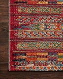 Red / Multi / 3'-11" x 5'-11"