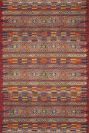 Red / Multi / 5'-3" x 7'-8"