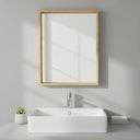 LH Home Gia Mirror Width 28" in Solid Acacia Frame
