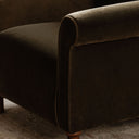 Dark Green Faux Mohair