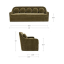 Dark Green Faux Mohair