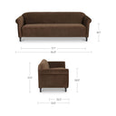 Dark Brown Faux Mohair