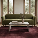 Dark Green Faux Mohair