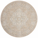 Beige / Silver / 5'-3" x 5'-3" Round