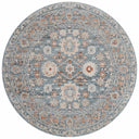 Sky / Rust / 5'-3" x 5'-3" Round