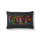 Black / Multi / 13" x 21" Cover w/Poly