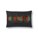 Black / Multi / 13" x 21" Cover w/Poly