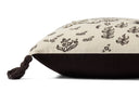 Ivory / Black / 18" x 18" Cover w/Poly