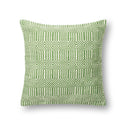 Green / Ivory / 22" x 22" Cover w/Poly