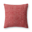 Red / Ivory / 22" x 22" Cover w/Poly