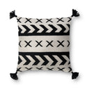 Black / Ivory / 18" x 18" Cover w/Poly
