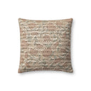 Taupe / Rose / 18" x 18" Cover w/Down