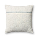 Ivory / Blue / 22" x 22" Cover w/Poly