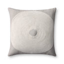 Loloi PLL0035 Geometric Embroidered Cotton Blend Lumbar Throw Pillow
