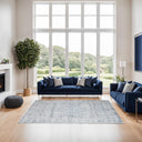 Renwil Chloe 1' x 1' Ft Handwoven Indoor Rug - Blue / Grey